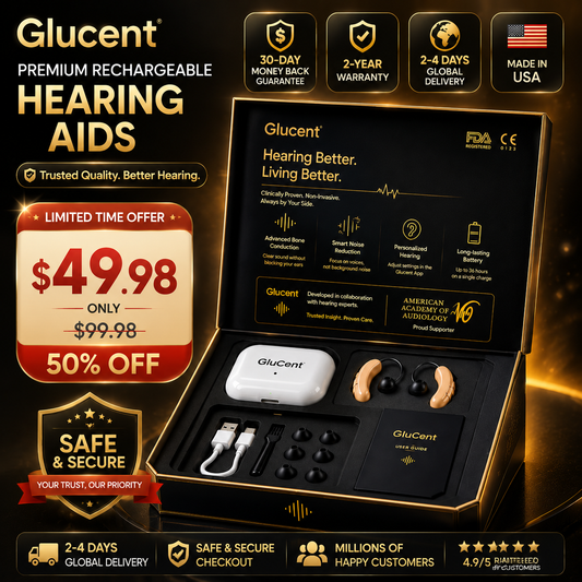 🔥 Today Only! GluGent™ ION PRO 2 OTC Hearing Aids — Up to 85% OFF + Hear Every Word Clearly Again 👂✨